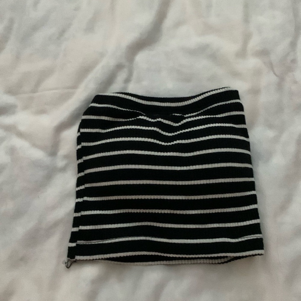 Padded stripe tube top